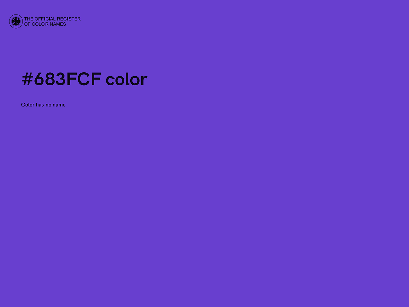 #683FCF color image