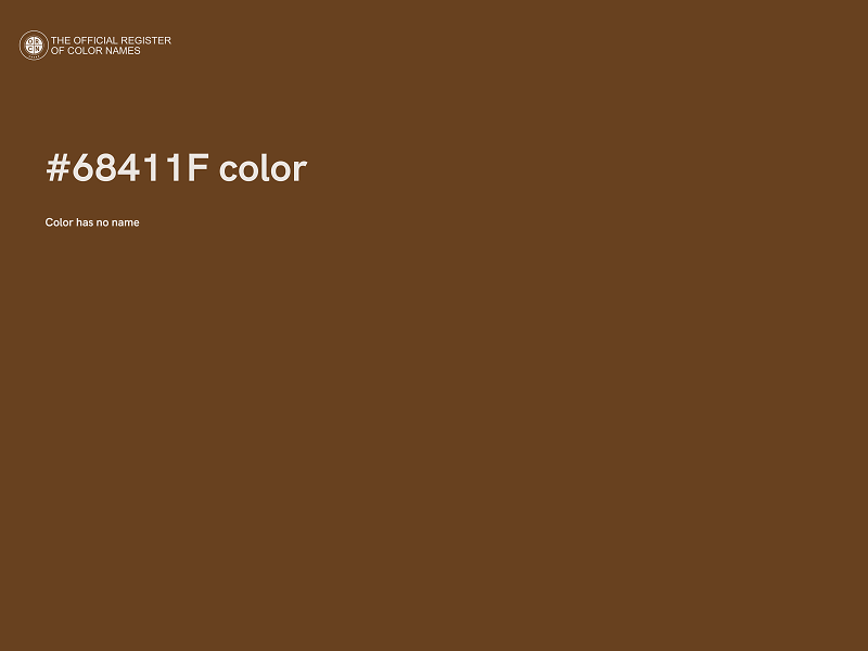 #68411F color image