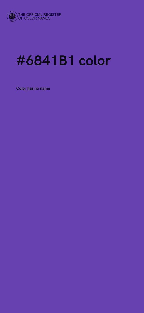 #6841B1 color image