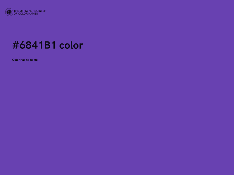 #6841B1 color image