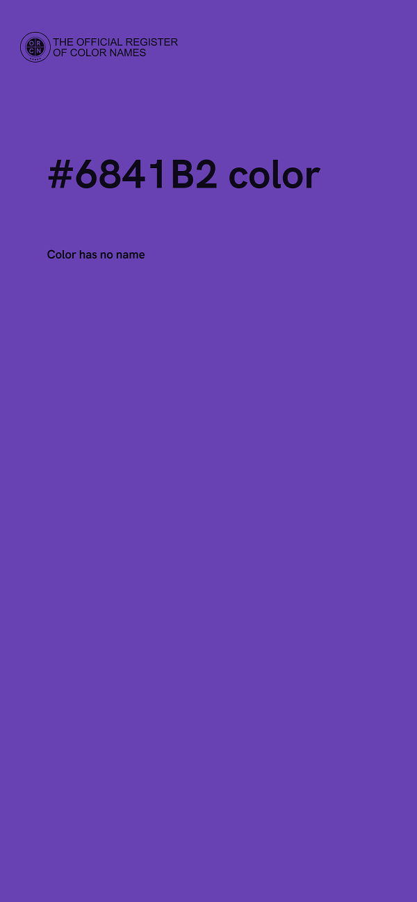 #6841B2 color image
