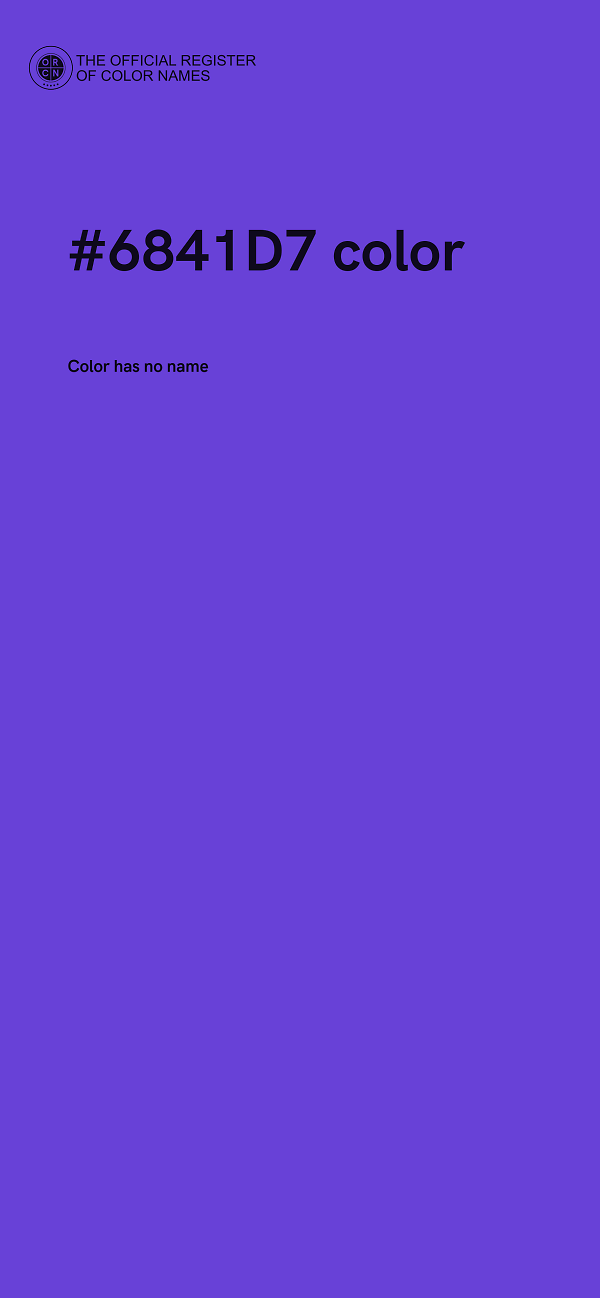 #6841D7 color image