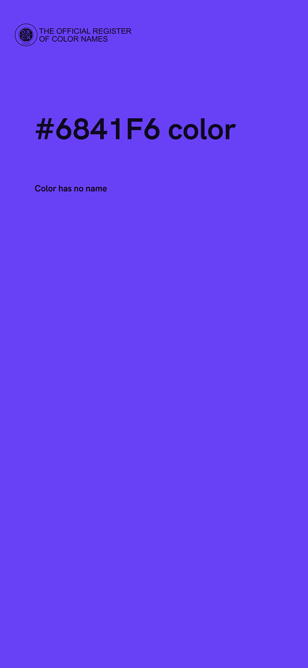 #6841F6 color image
