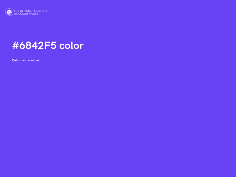 #6842F5 color image