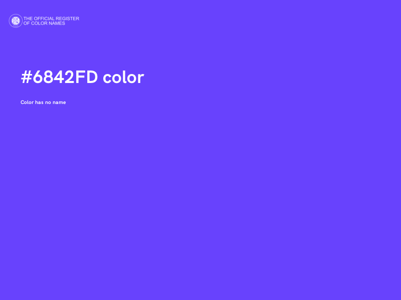 #6842FD color image