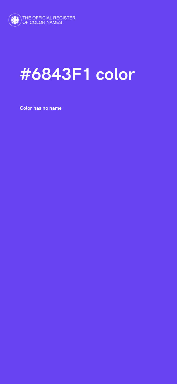 #6843F1 color image