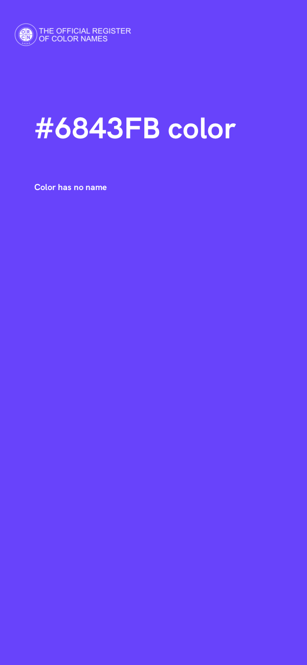 #6843FB color image