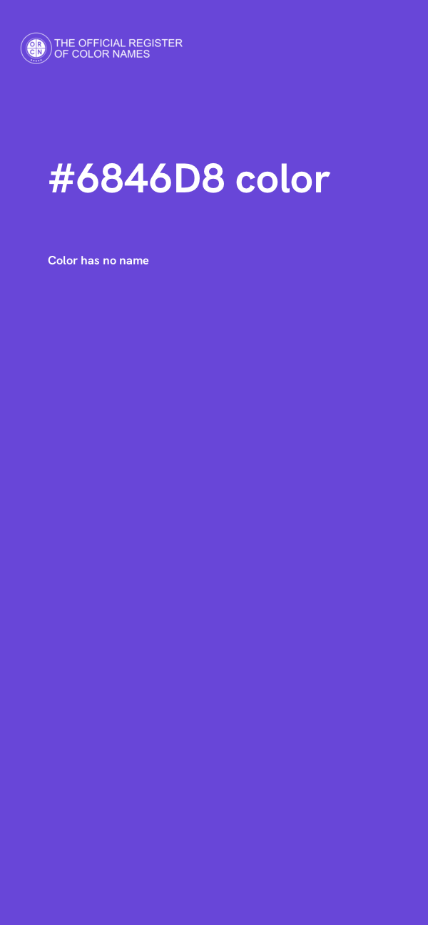 #6846D8 color image