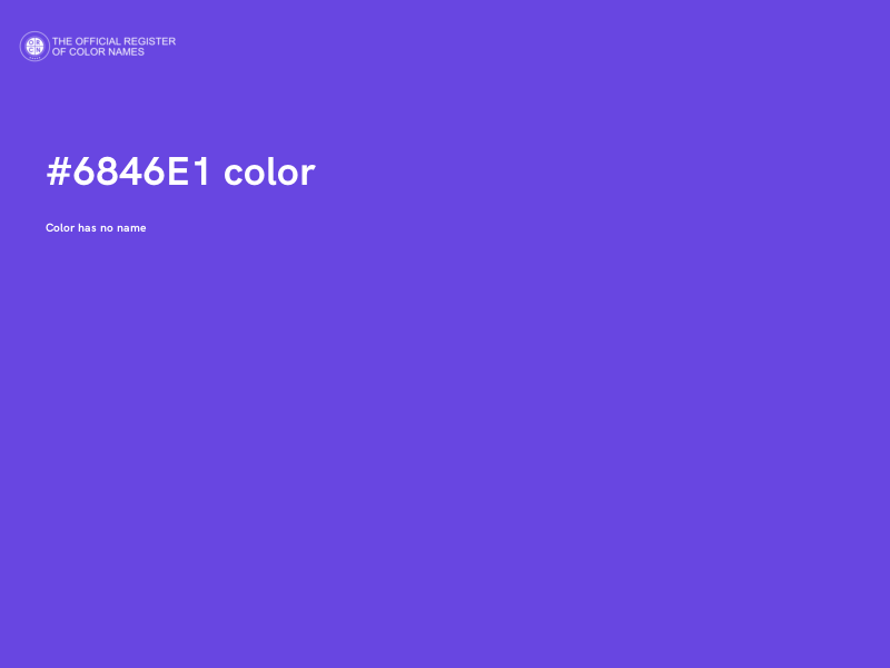 #6846E1 color image