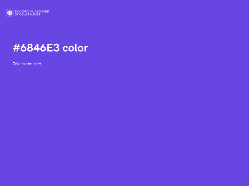 #6846E3 color image
