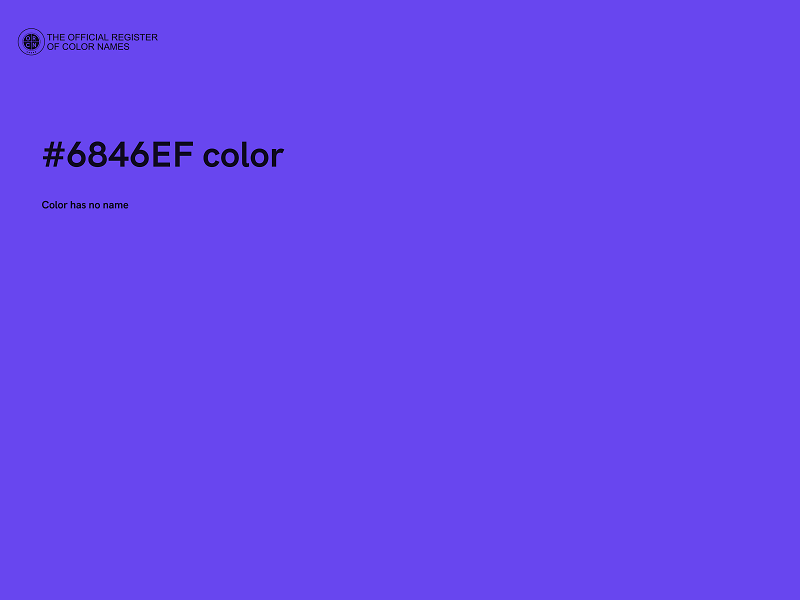 #6846EF color image