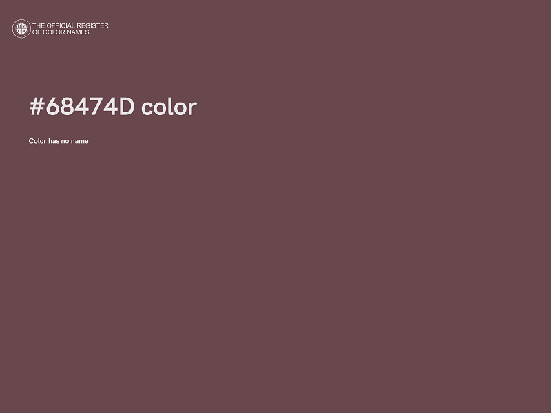 #68474D color image
