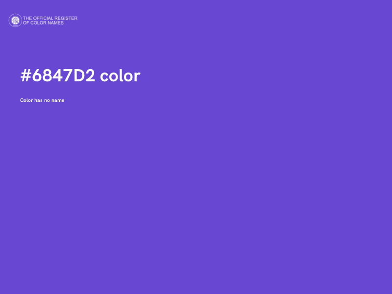 #6847D2 color image