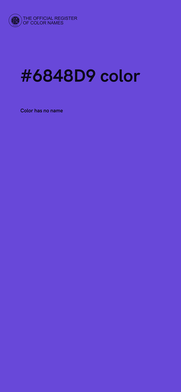 #6848D9 color image