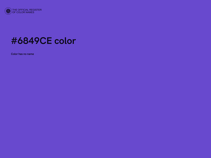 #6849CE color image