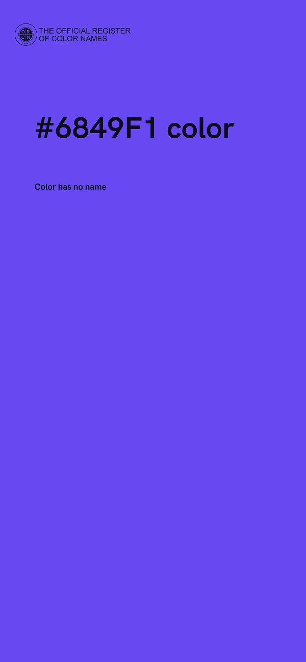 #6849F1 color image