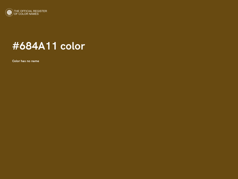 #684A11 color image