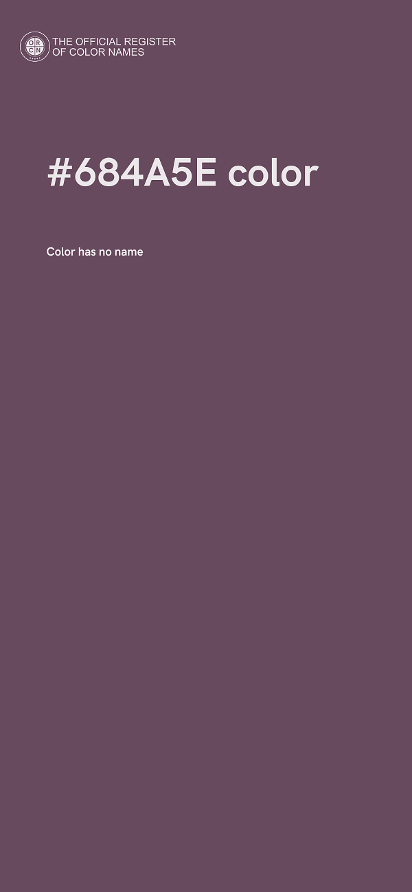#684A5E color image