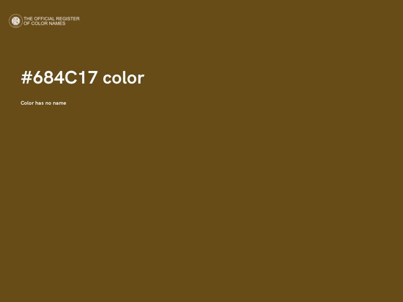 #684C17 color image