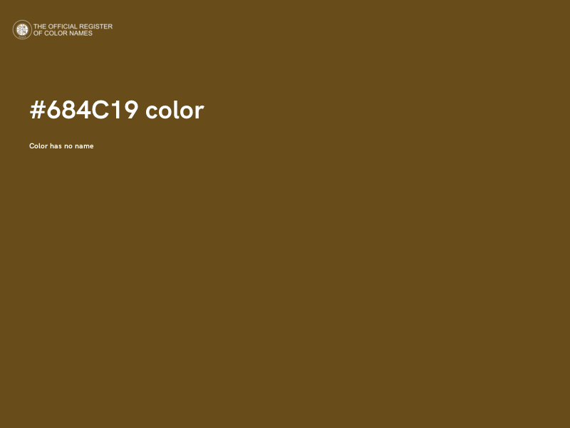 #684C19 color image