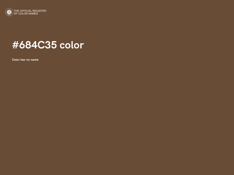 #684C35 color image