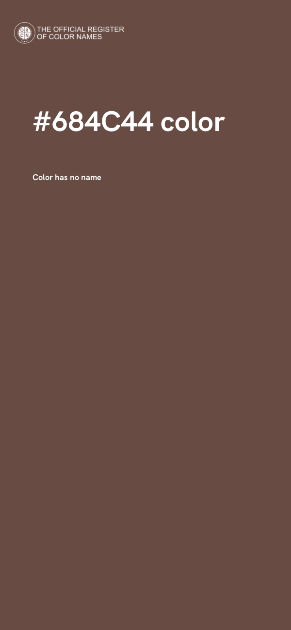 #684C44 color image