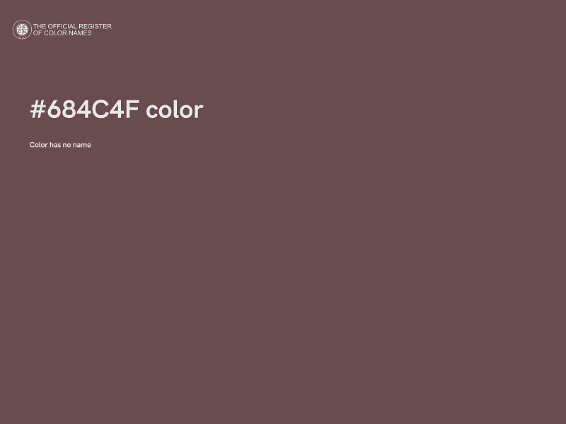 #684C4F color image