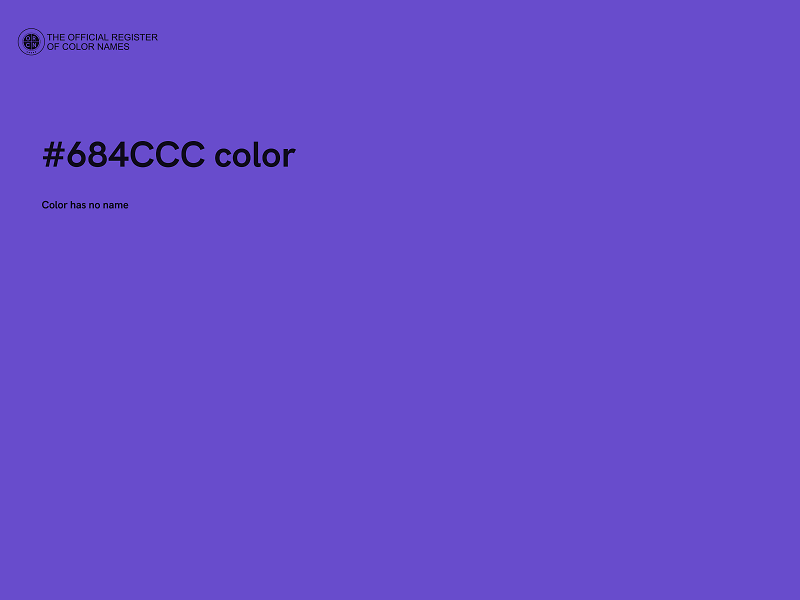 #684CCC color image