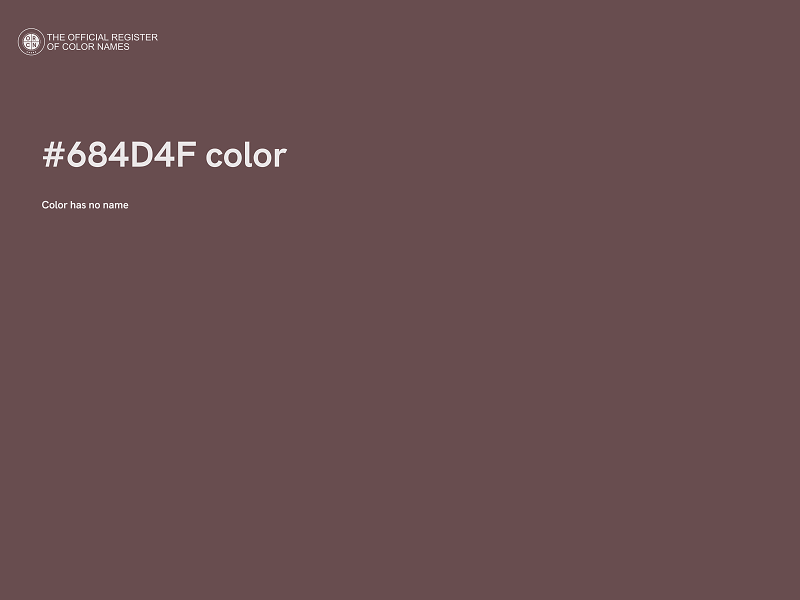 #684D4F color image