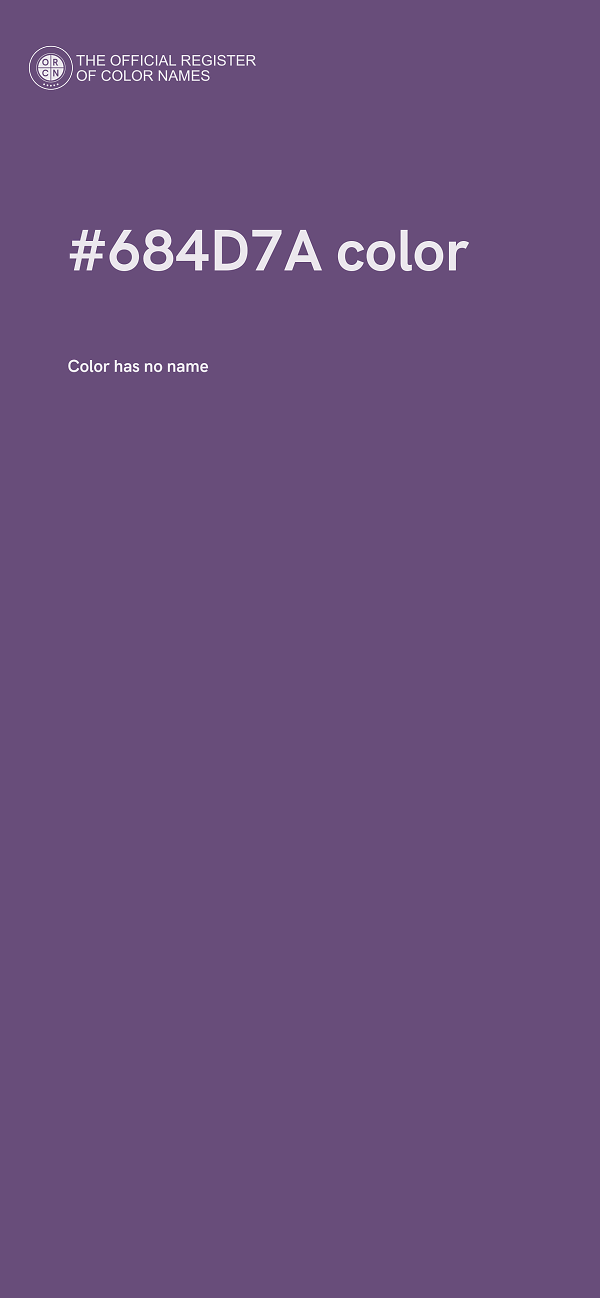 #684D7A color image