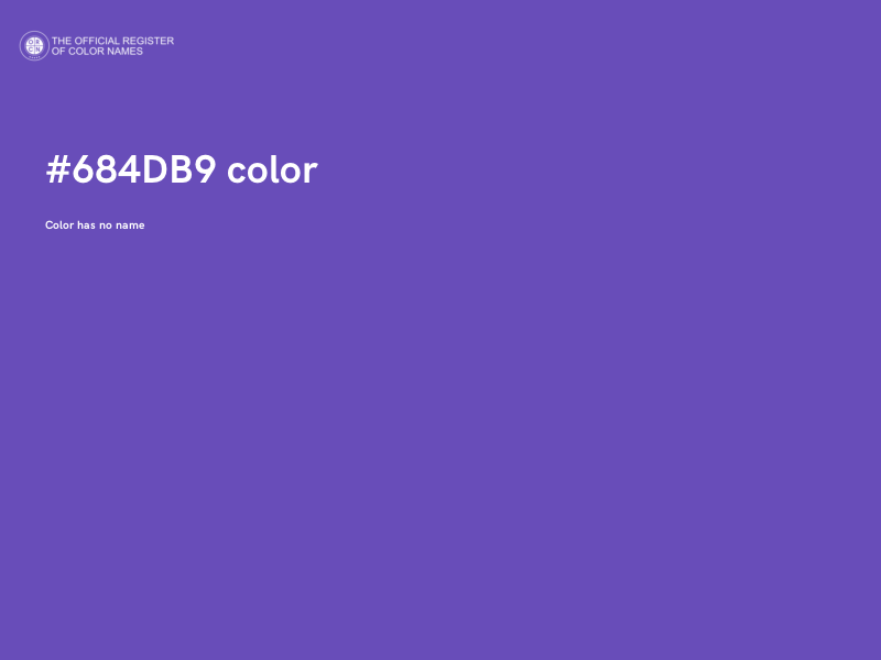 #684DB9 color image