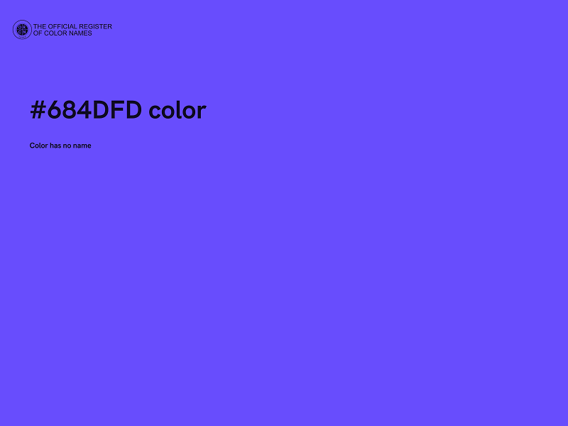 #684DFD color image
