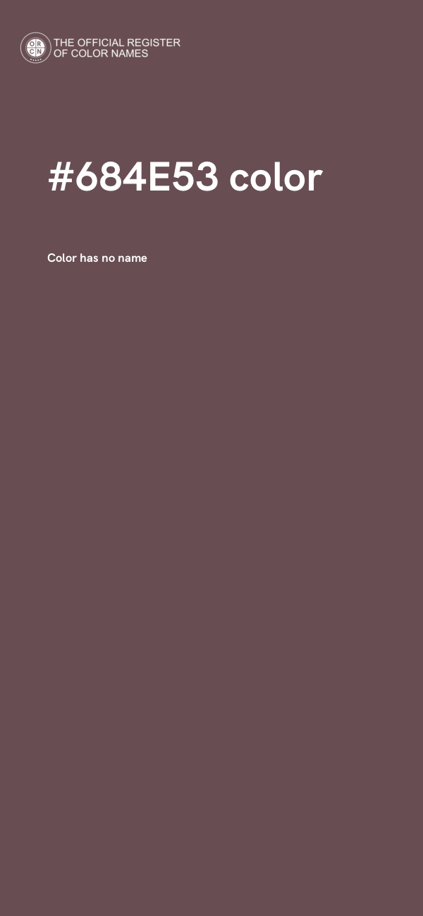 #684E53 color image