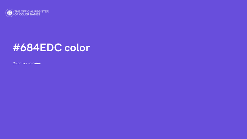 #684EDC color image