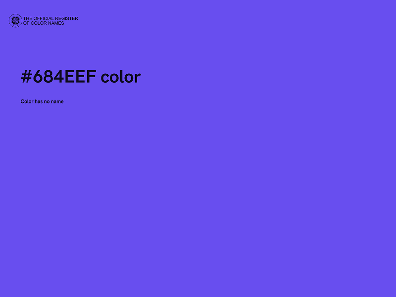 #684EEF color image