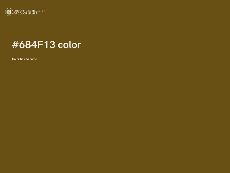 #684F13 color image