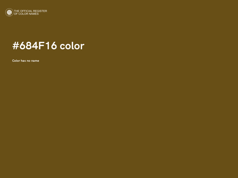 #684F16 color image