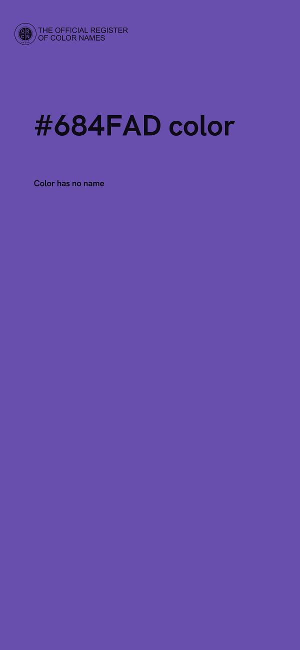 #684FAD color image