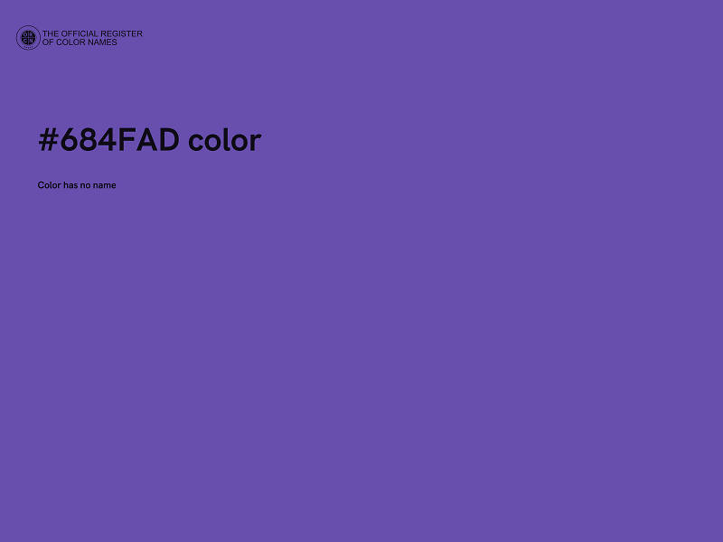 #684FAD color image
