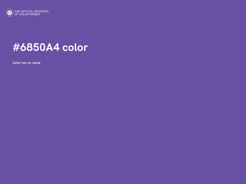 #6850A4 color image