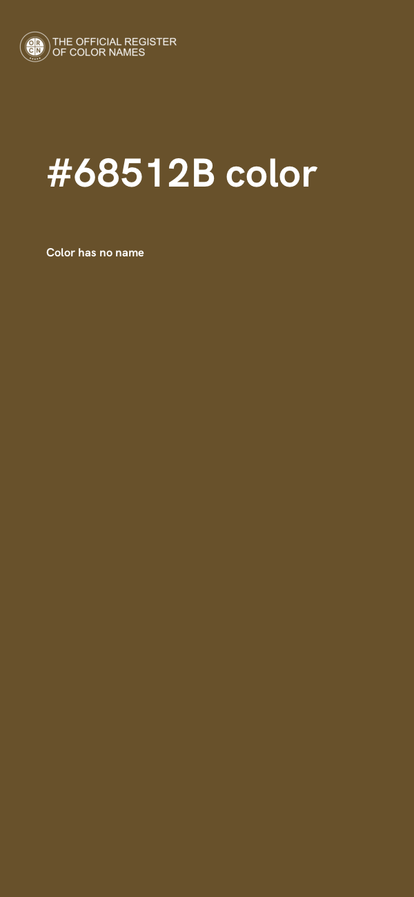 #68512B color image