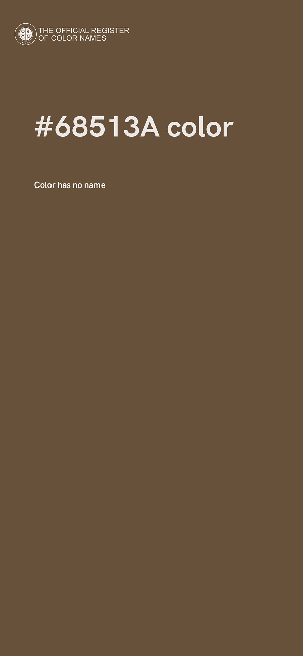 #68513A color image