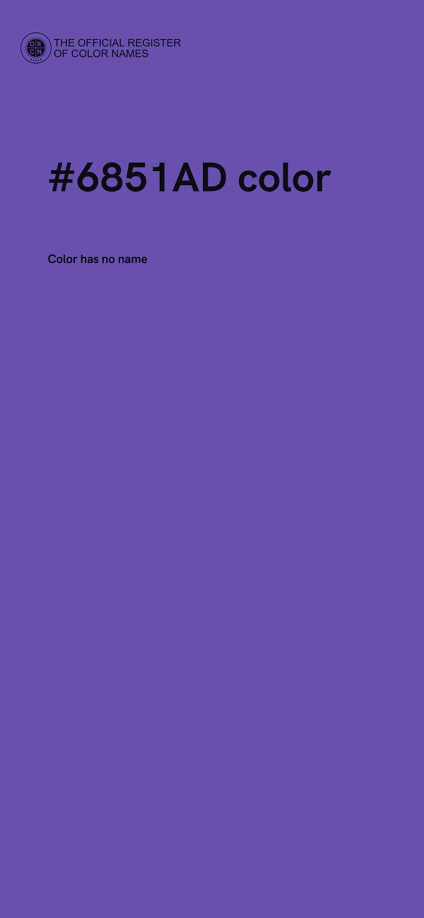 #6851AD color image