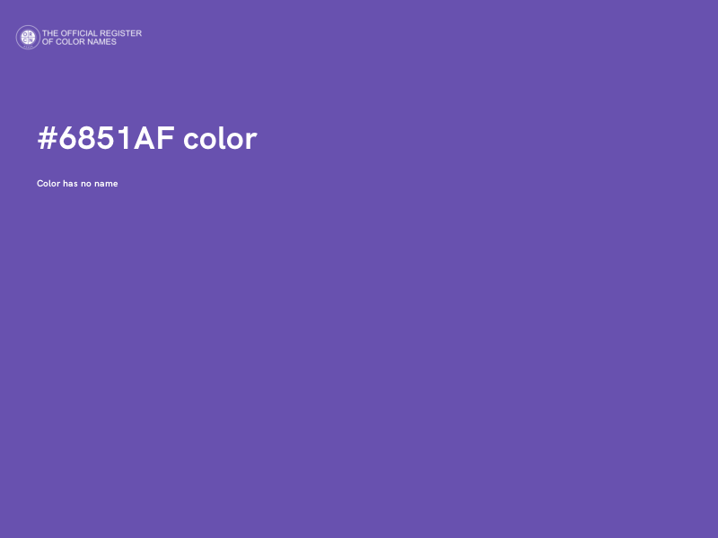 #6851AF color image