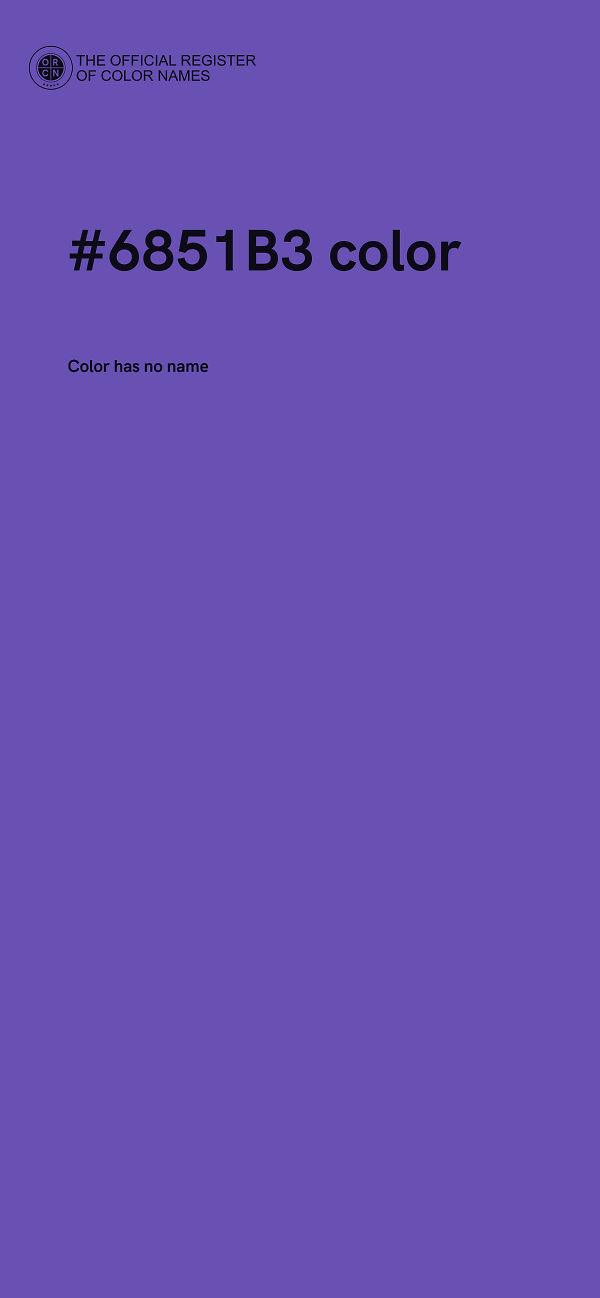 #6851B3 color image