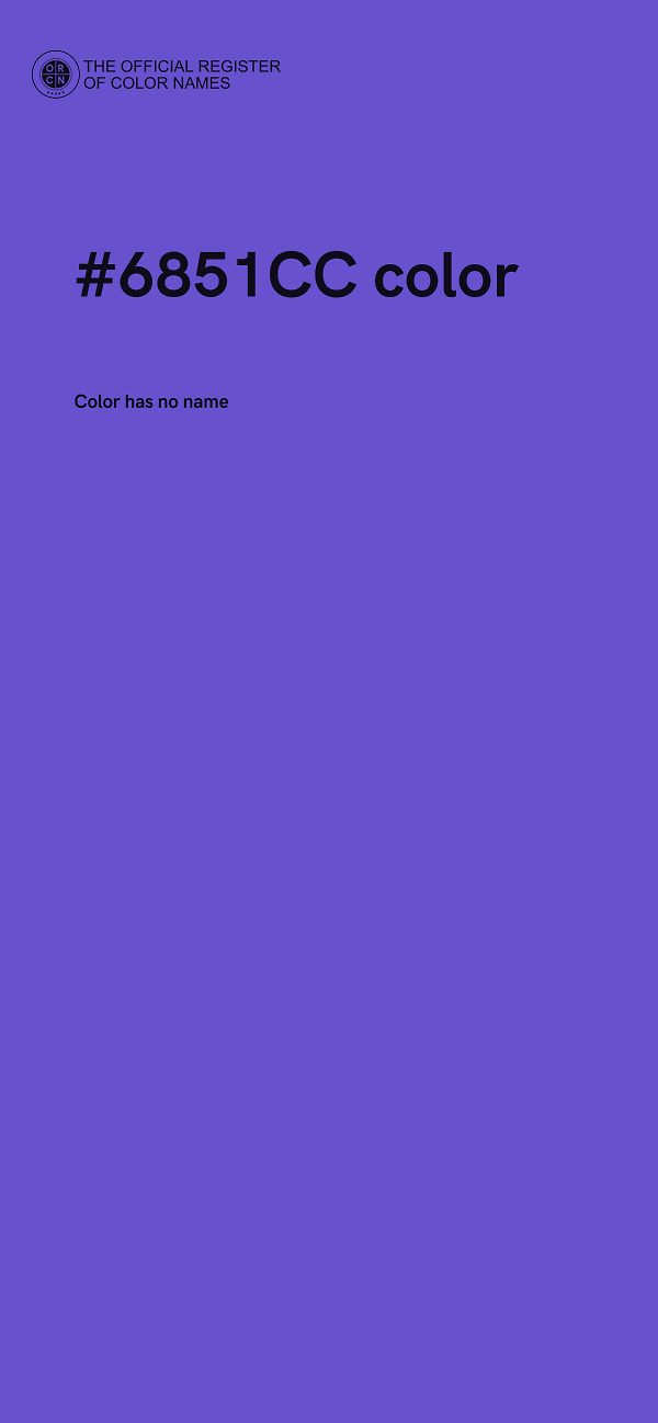 #6851CC color image