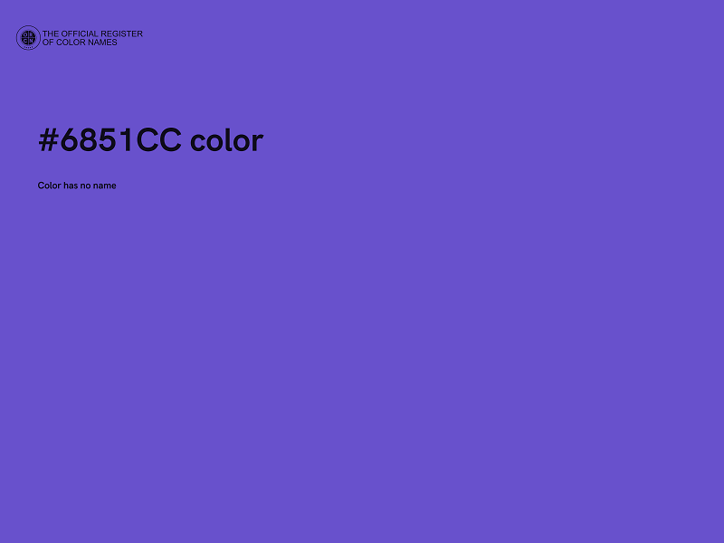 #6851CC color image