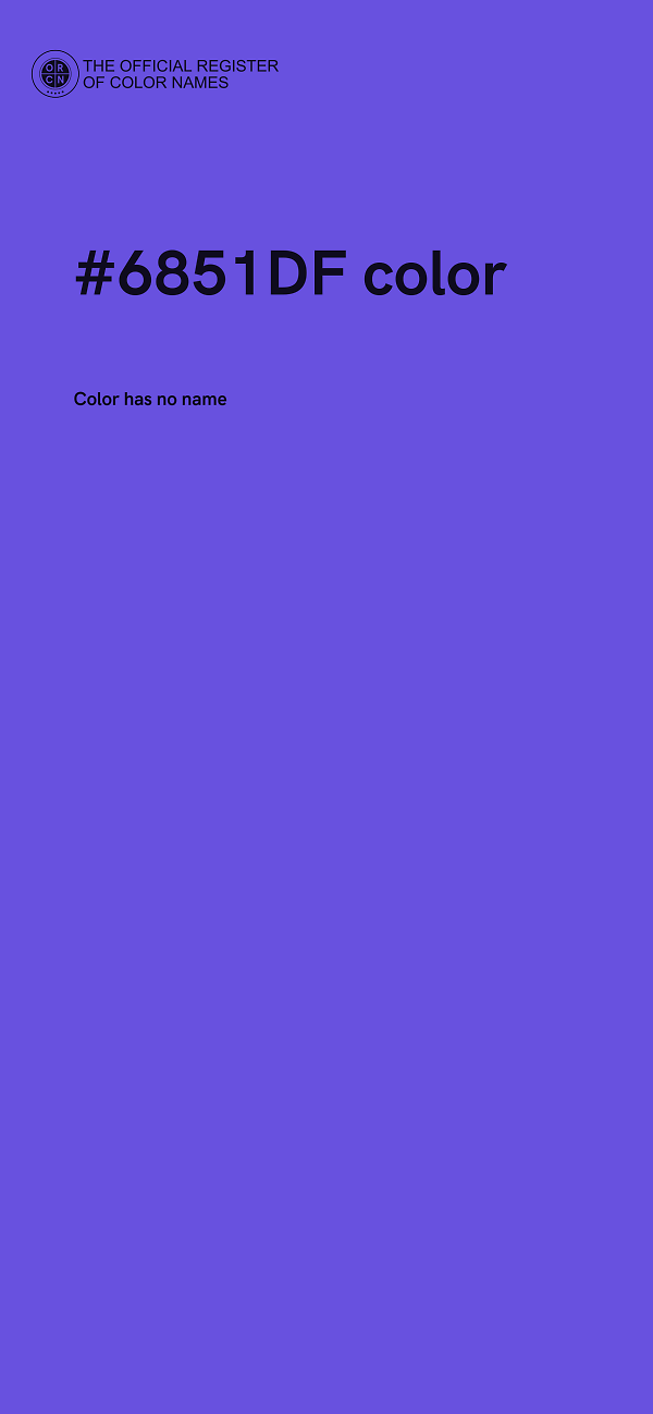 #6851DF color image
