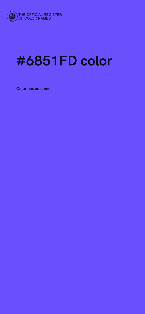 #6851FD color image