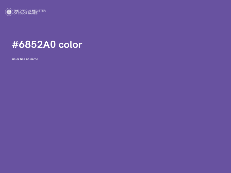 #6852A0 color image